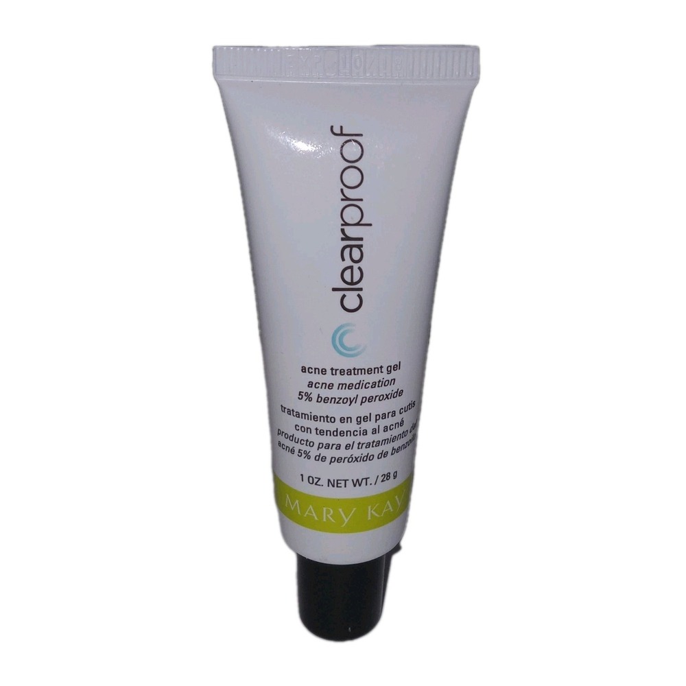 Mary Kay Clearproof Acne Treatment Gel  1oz Full Size Tube 5% Benzoyl Peroxide